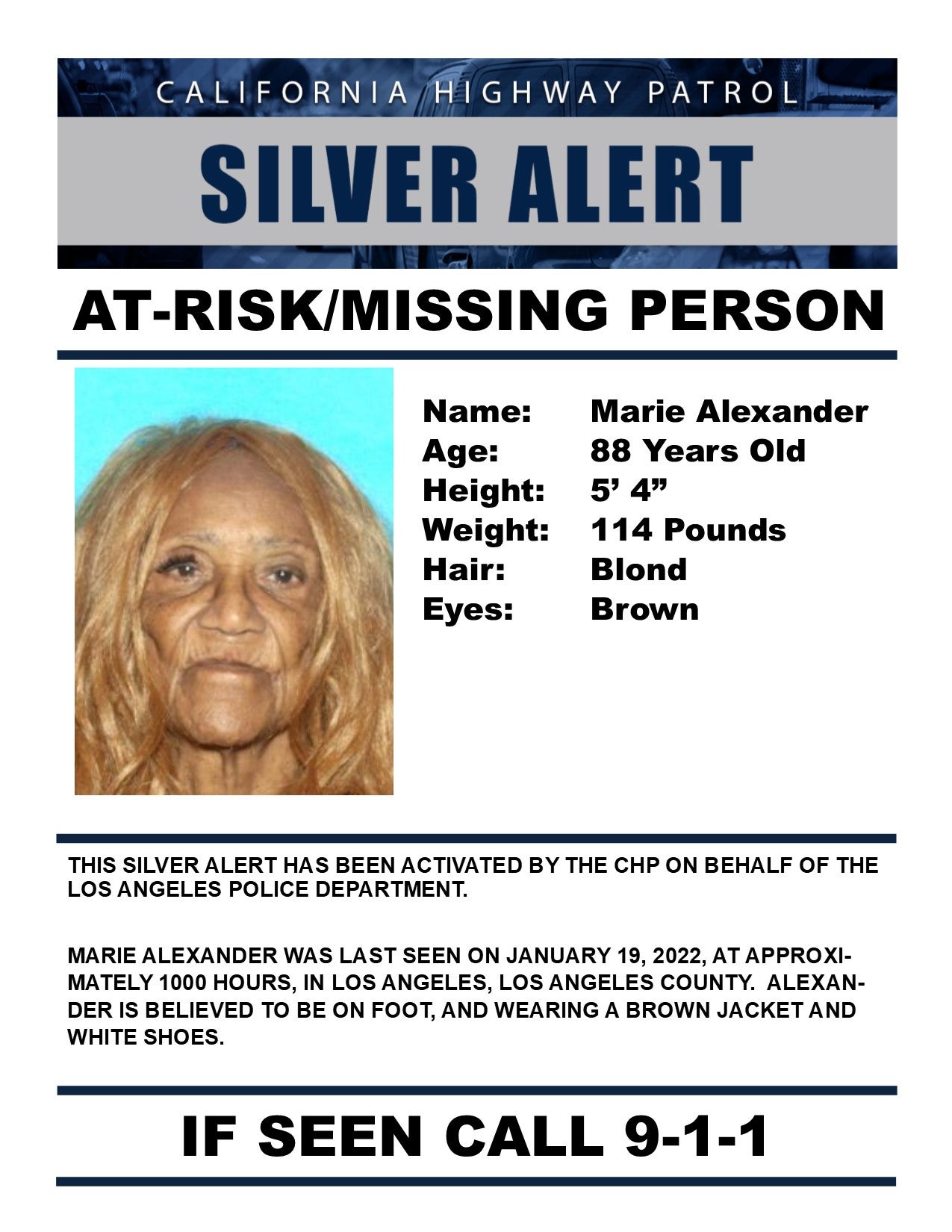 Silver ALert 1 