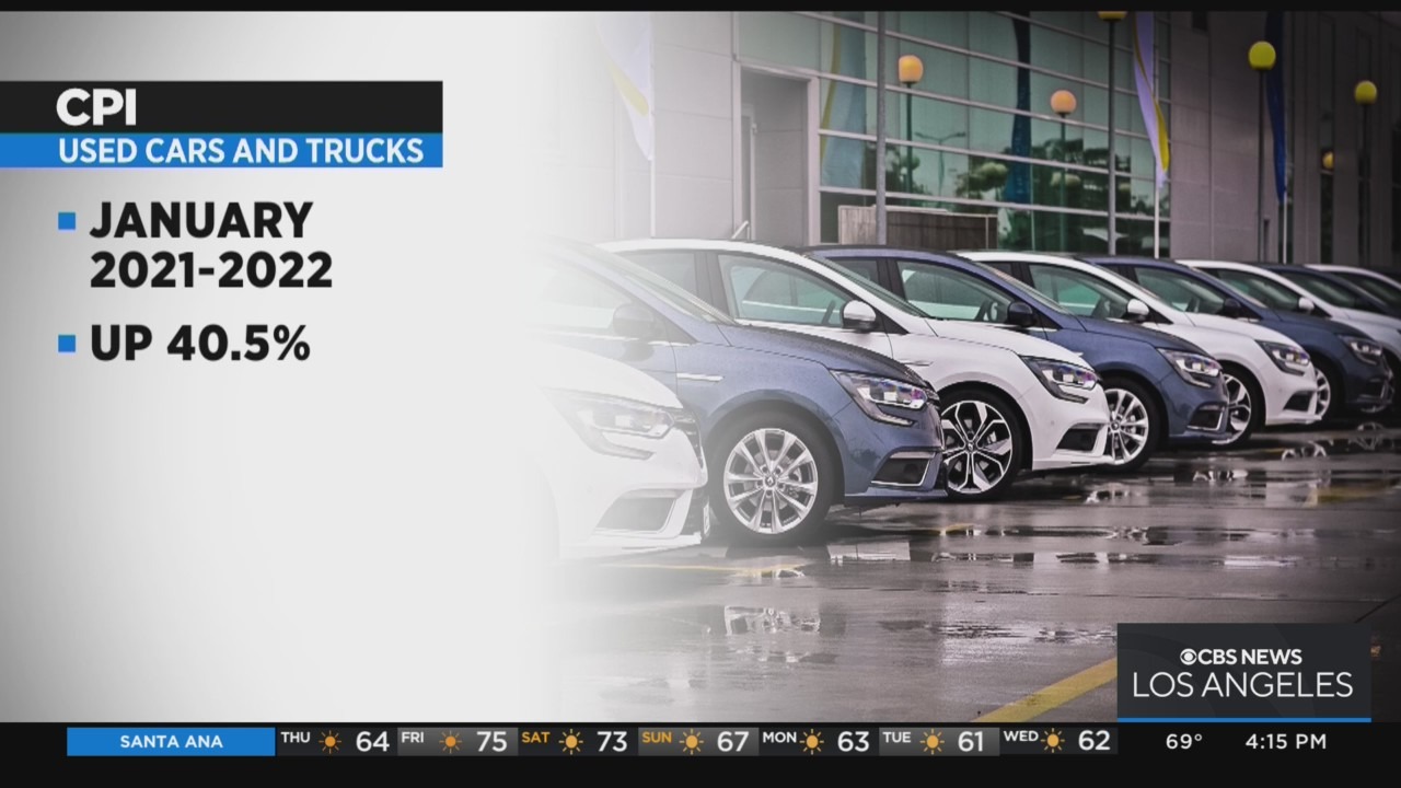 Skyrocketing Cost Of Used Cars Hitting Not Just Customers, But Dealers As  Well - CBS Los Angeles
