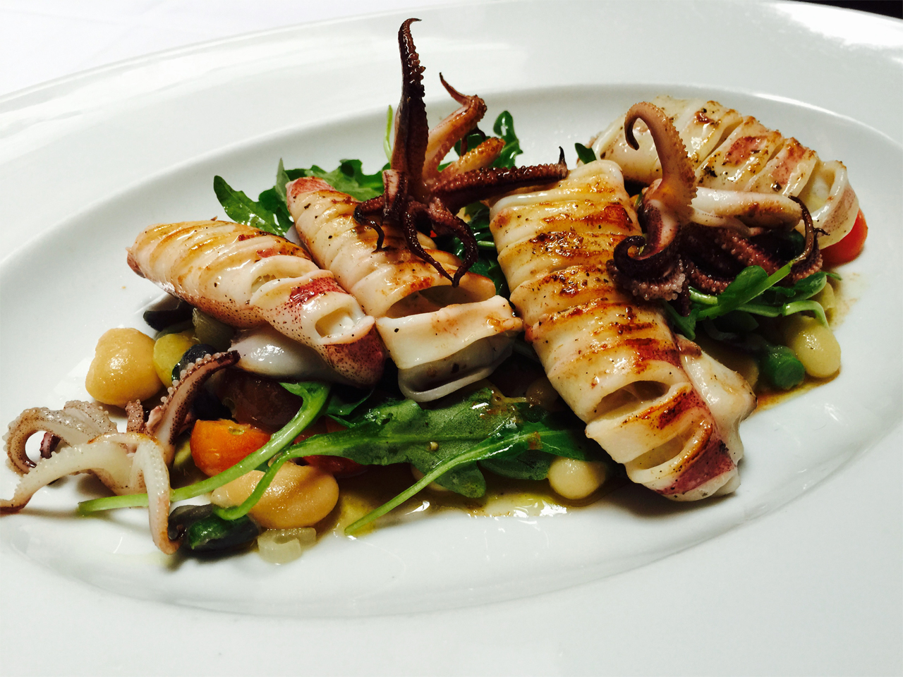 Chef Staffan Terje's Seared Squid (credit: Foodie Chap/Liam Mayclem)