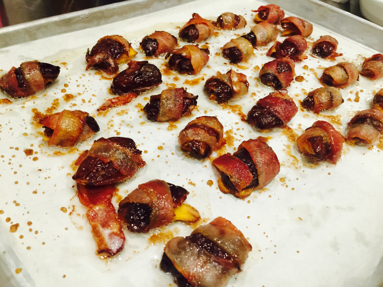 Chef Creighton Smith's Papaya-Stuffed Dates Wrapped in Bacon