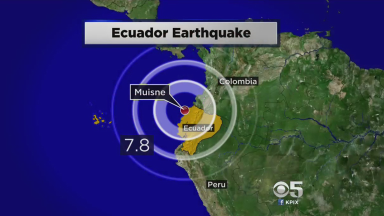 Magnitude 7.8 Strikes Ecuador
