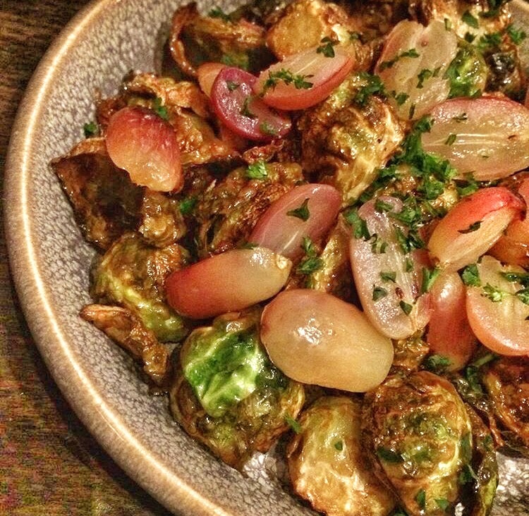 Chefs Sergio Emilio Monleón and Emily Sarlatte's Bruselas/Crispy Brussels Sprouts (credit: Foodie Chap/Liam Mayclem)
