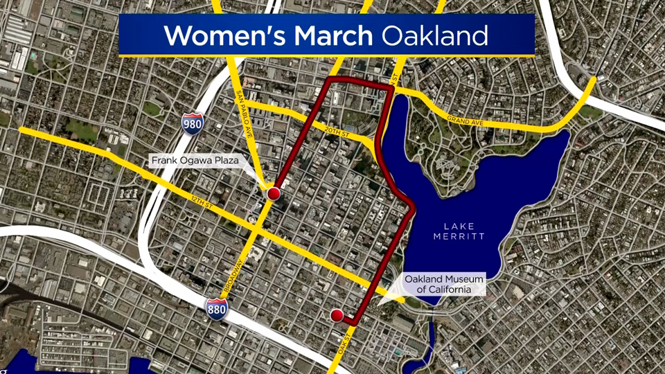 Oakland Women's March Route