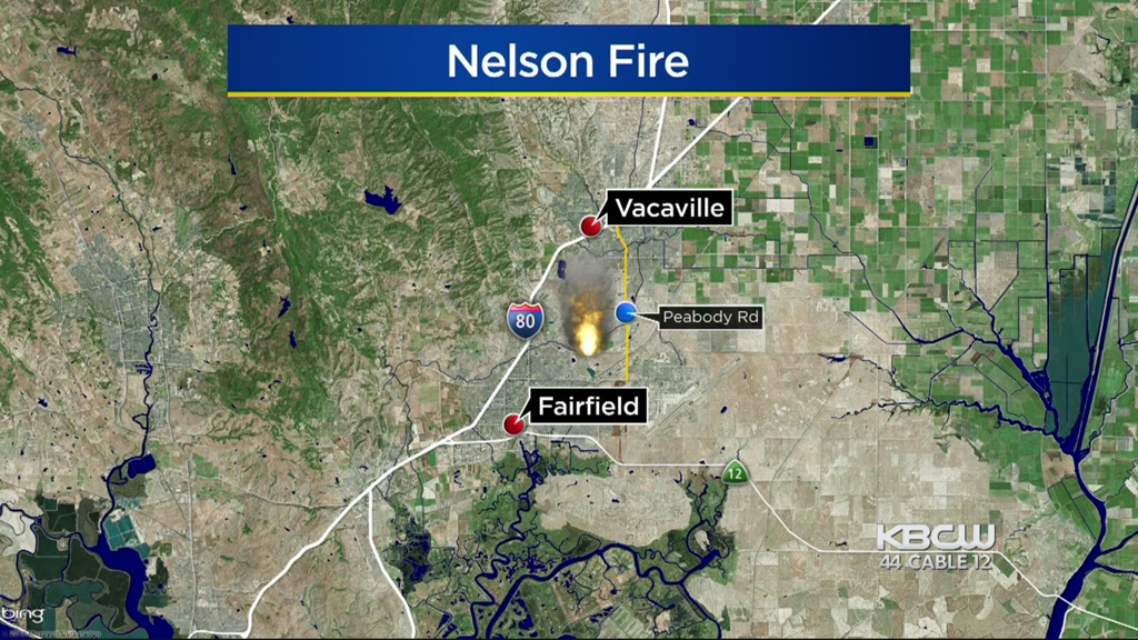 Nelson Fire Near Fairfield