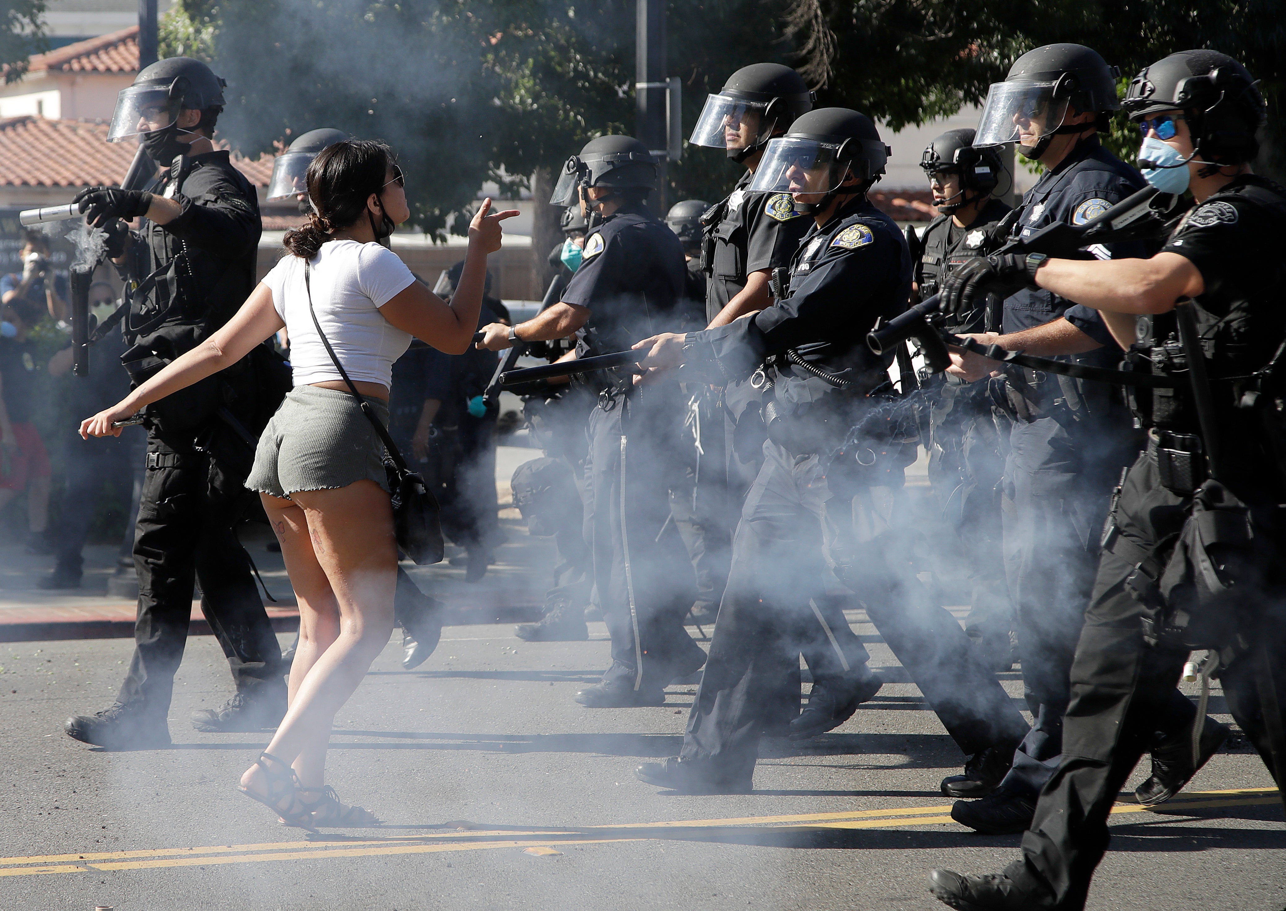 Национальная гвардия США беспорядки. Военные против полиции. США Riot Police.