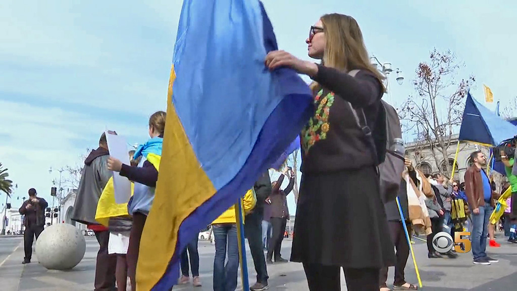 Ukraine Supporters Rally Sunday In San Francisco CBS San Francisco   Ukraine DemonstrtnSF 