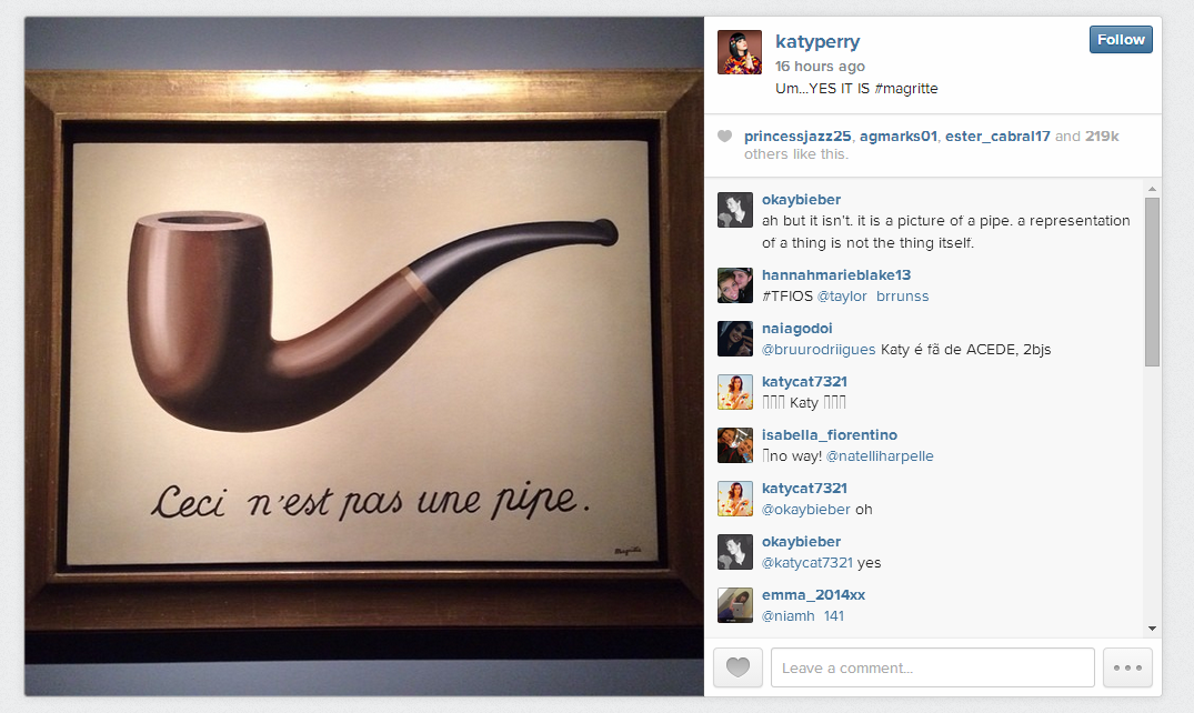 Katy Perry Magritte Pipe