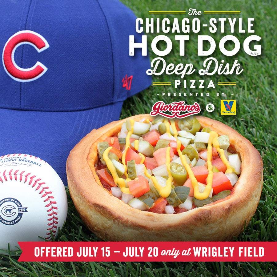 Chicago-Style Hot Dog Deep Dish Pizza