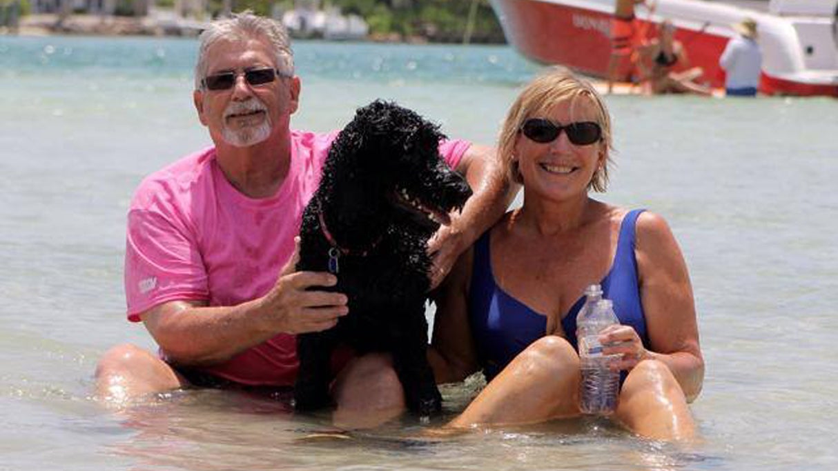 Cinda And Frank Edwards With Dog