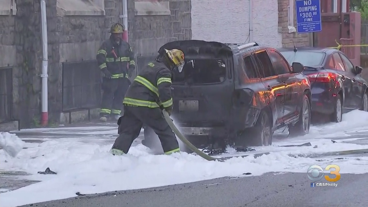 SUV Goes Up In Flames After Suspect Throws Incendiary Device At Vehicle, Police Say