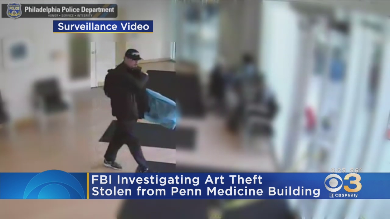 Suspect Caught On Camera Stealing Pricey Artwork From Penn Medicine's Perelman Center