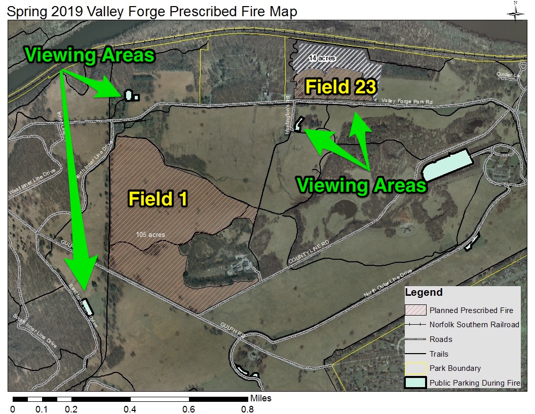 spring 2019 valley forge prescribed fire map