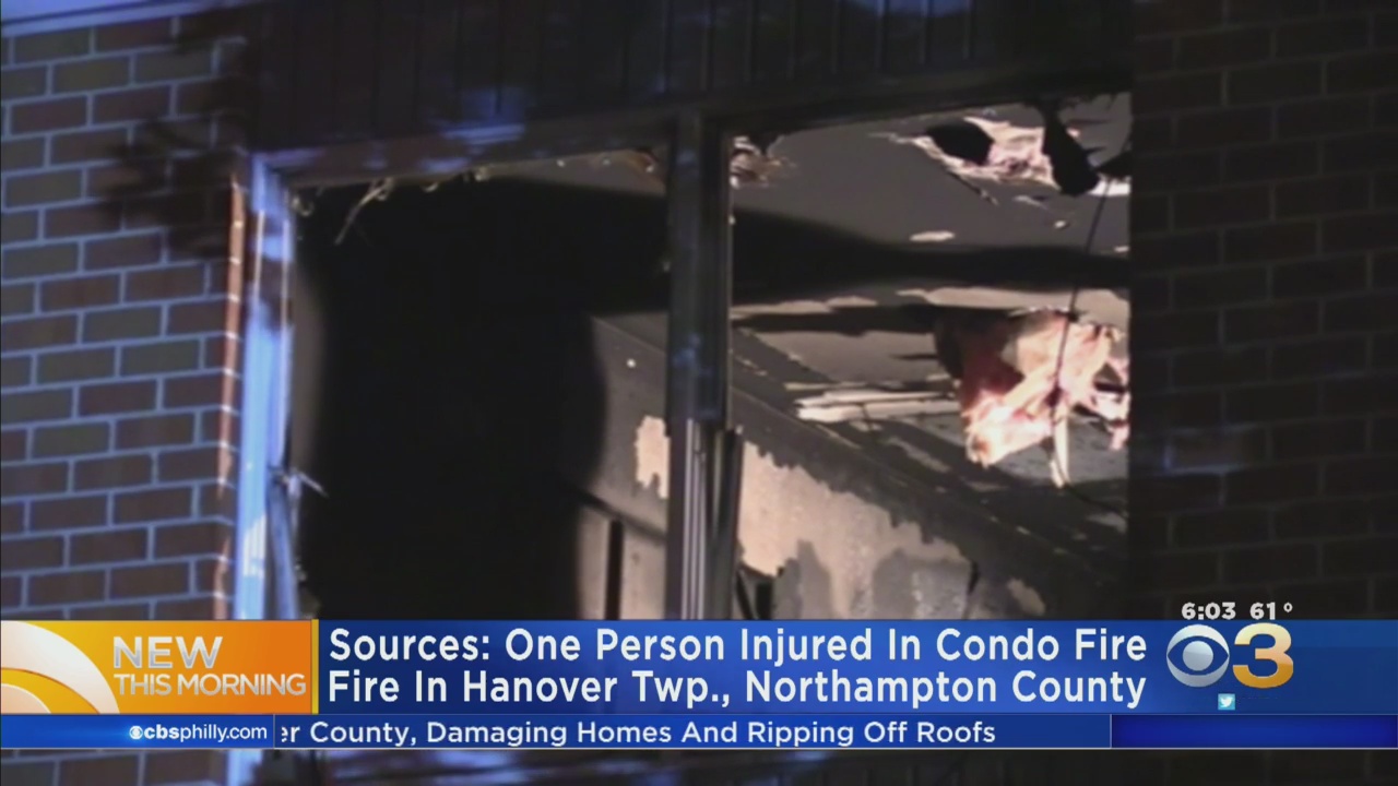 Sources: One Person Injured While Fleeing Condo Fire In Hanover Township, Northampton County