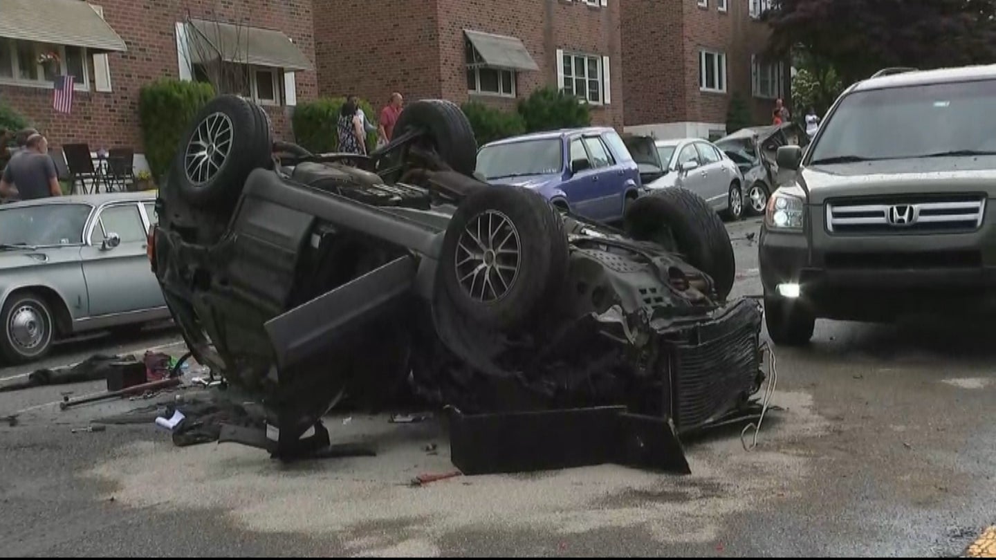 At Least 1 Person Hospitalized After Vehicle Overturns In Roxborough, Authorities Say CBS