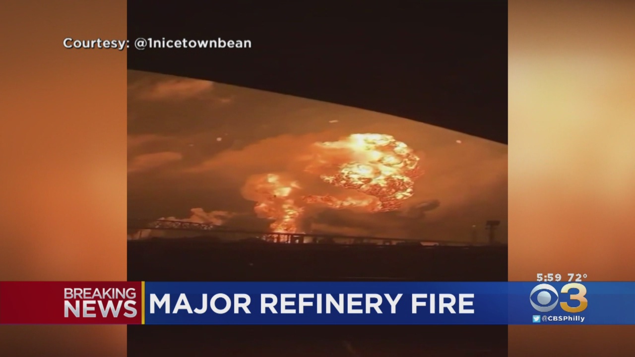 Major Explosion, Fire At Oil Refinery In South Philadelphia