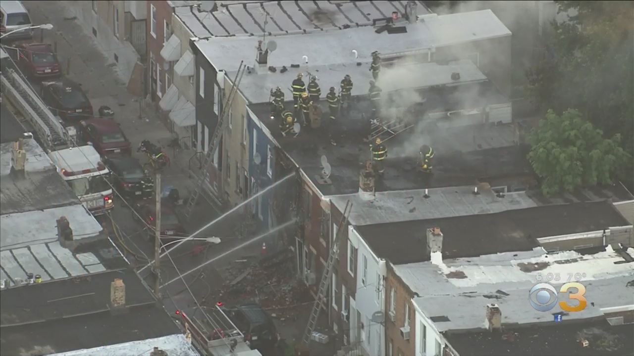 Portion Of Rowhome Collapses After Fire Breaks Out In Kensington