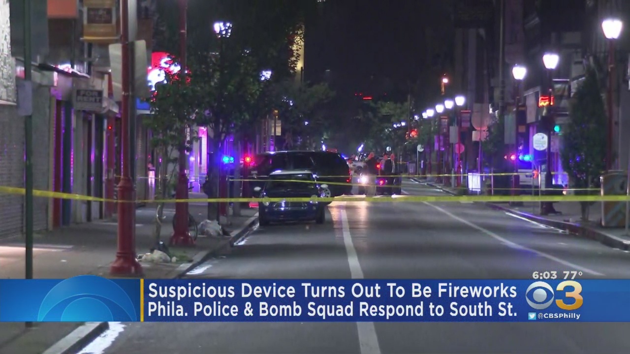 Bomb Squad Responds To South Street For Suspicious Device That Turned Out To Be Fireworks