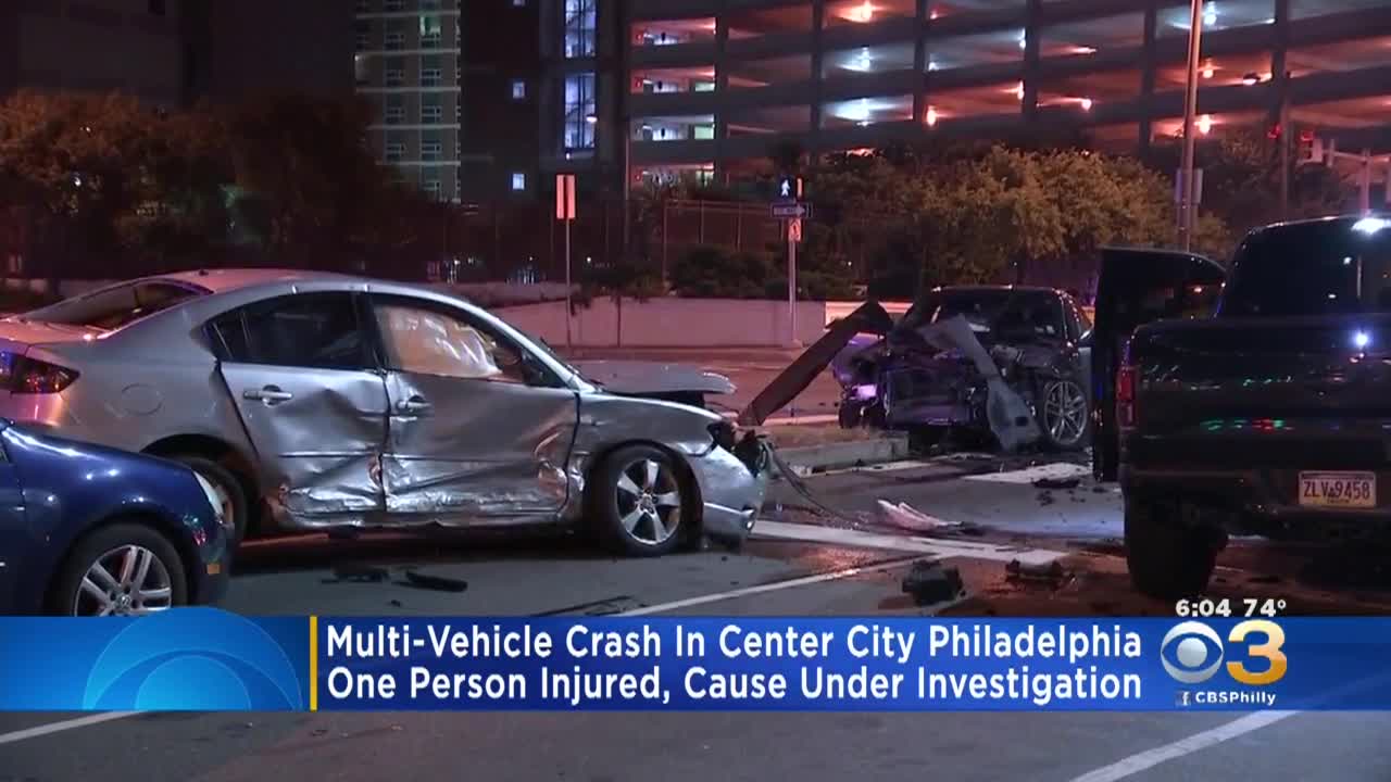 1 Person Injured In Multi-Vehicle Crash In Center City