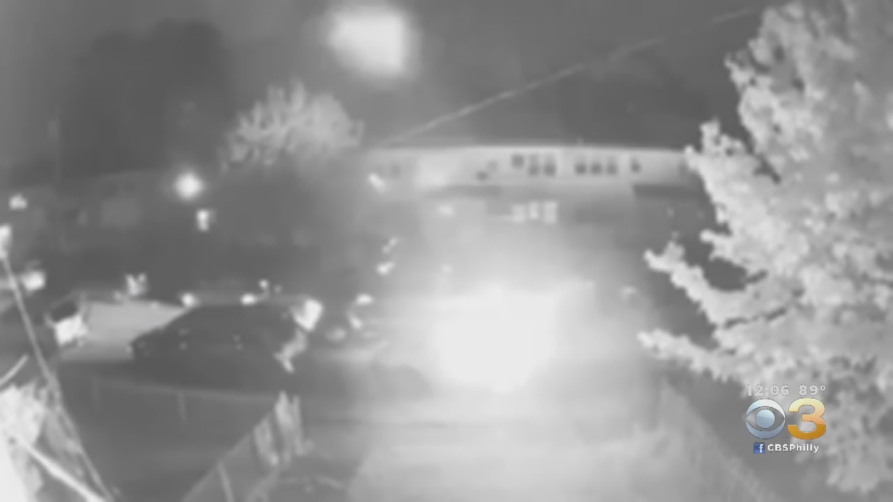 Surveillance Video Shows SUV Firebombing In Bellmawr, Police Say