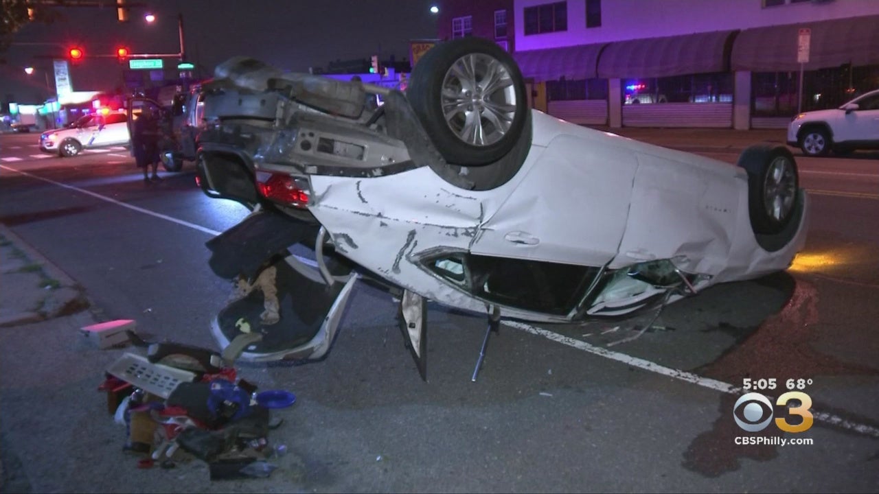 Police Searching For Driver Who Hit Parked Car, Overturned And Fled Scene In Northeast Philadelphia&nbsp;