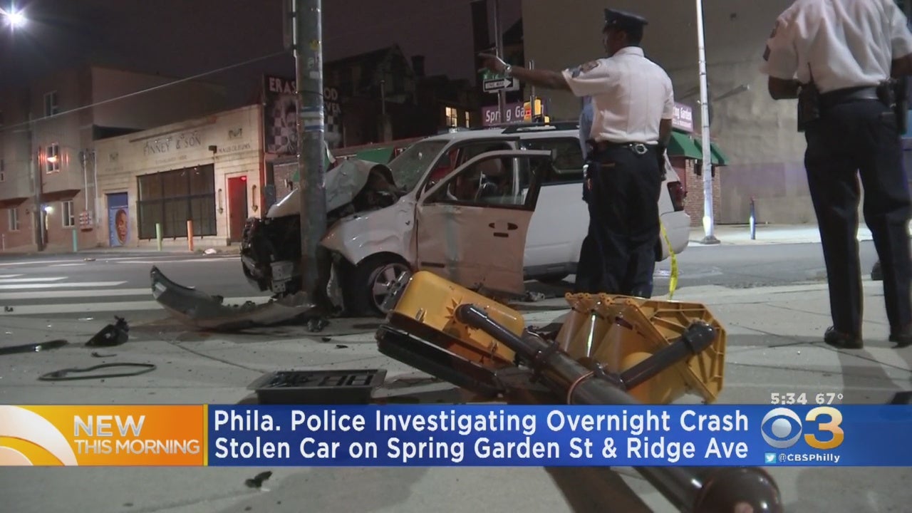 Driver Arrested After Crashing Stolen Car, Brief Chase In Spring Garden, Police Say