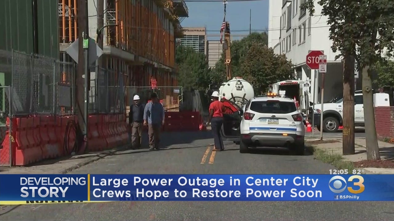 Hundreds Without Power In Center City After Construction Mistake