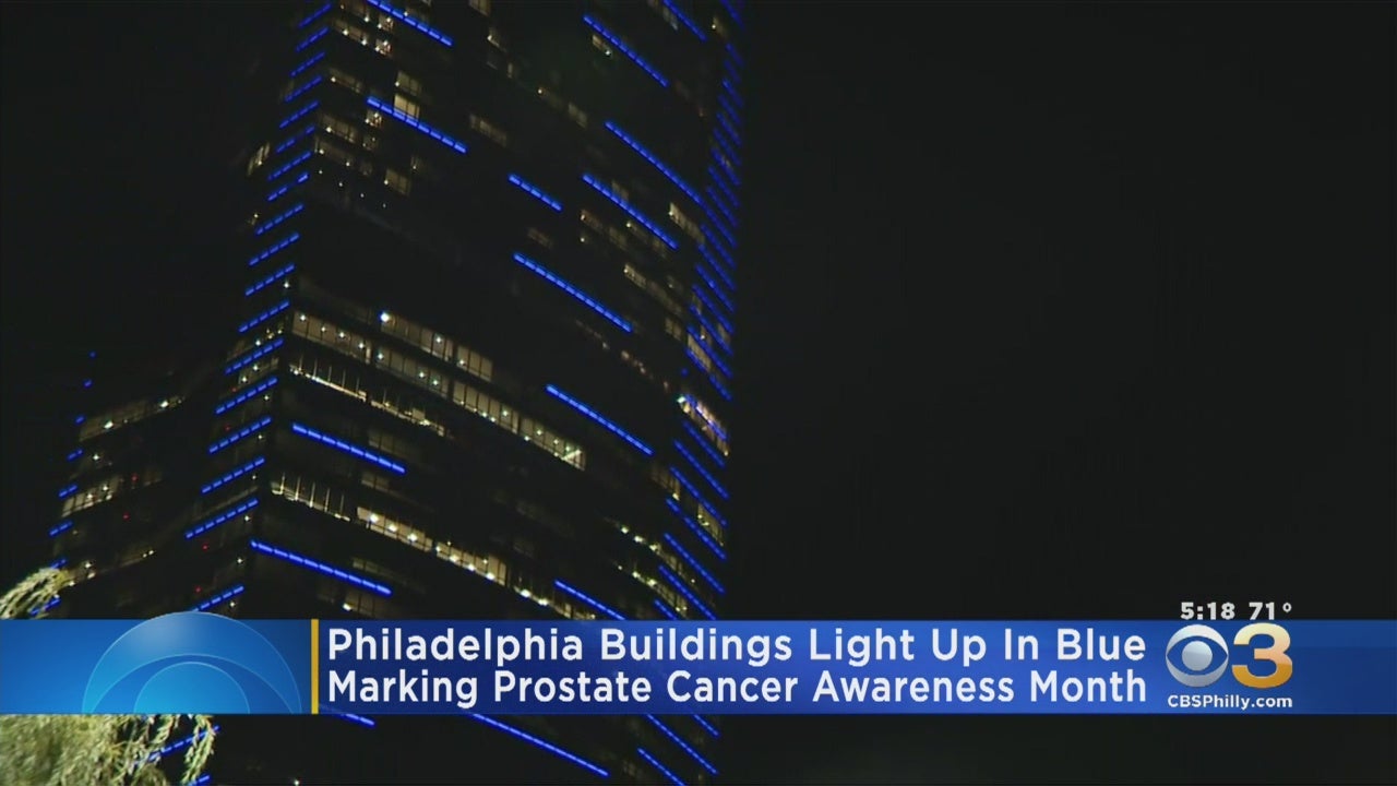 Philadelphia Buildings Light Up In Blue To Mark Prostate Cancer Awareness Month