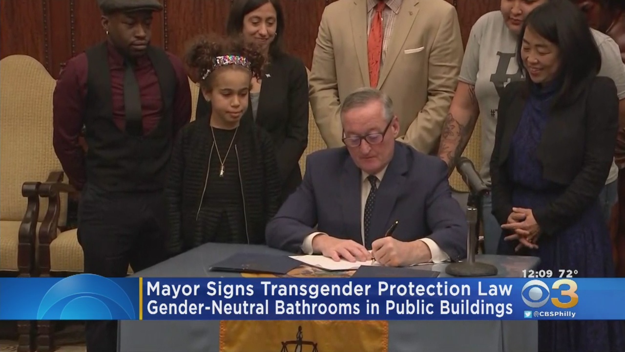 Mayor Kenney Signs Transgender Protection Law