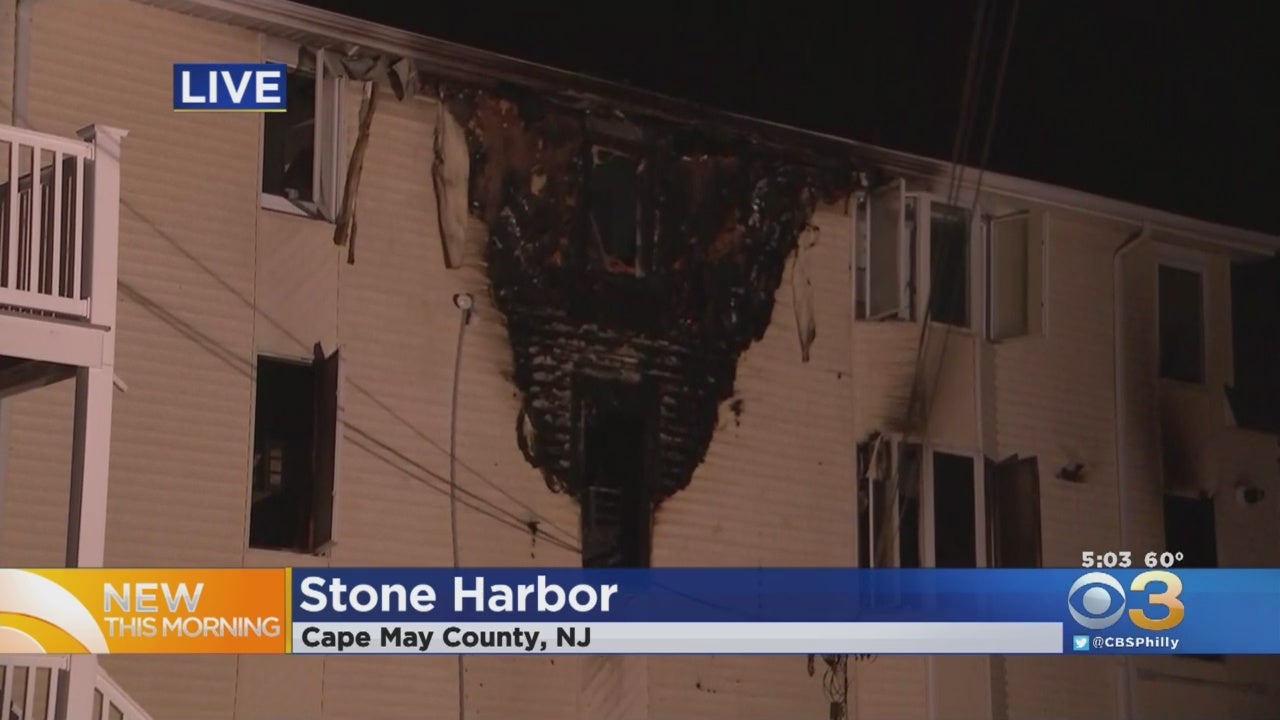Overnight Fire Sends Flames Through Roof Of Stone Harbor Condo Building