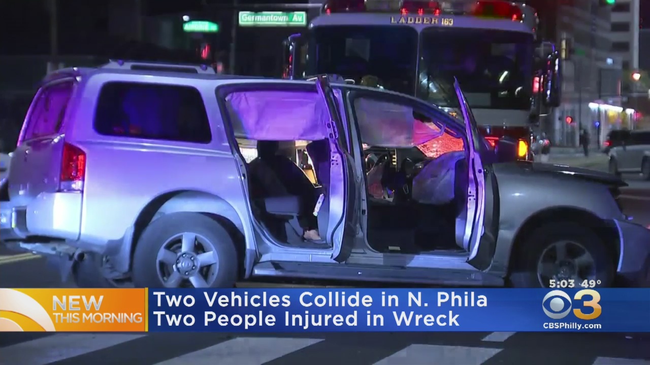2 People Hurt In Overnight Collision In North Philadelphia