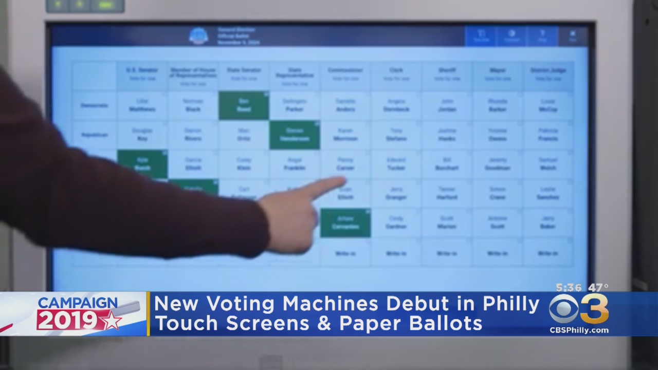 New Touchscreen Voting Machines Debut In Philadelphia