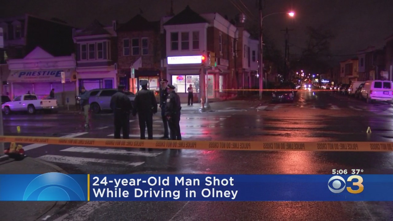 Police: Man Shot While Driving In Olney