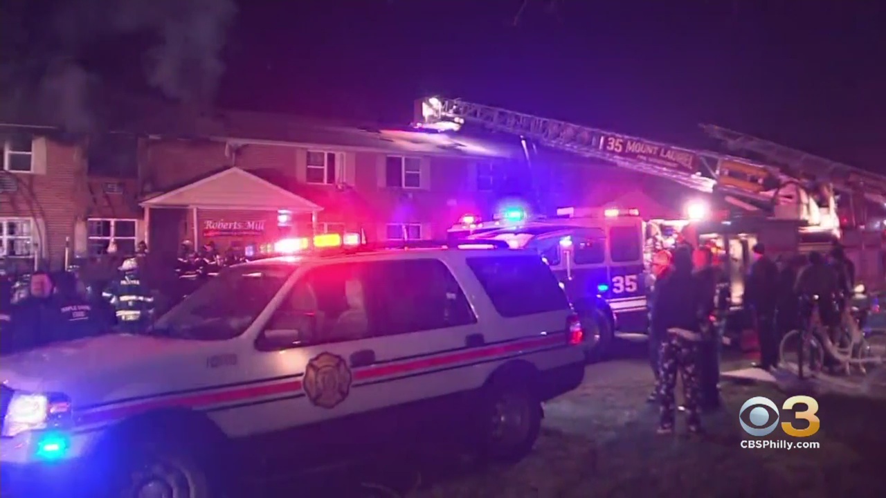 Flames Rip Through Maple Shade Township Apartment Complex