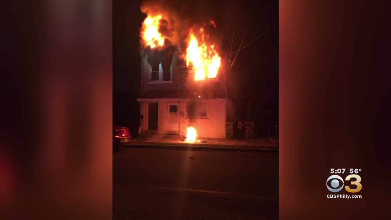 Fire Damages Apartment Building In Eddystone