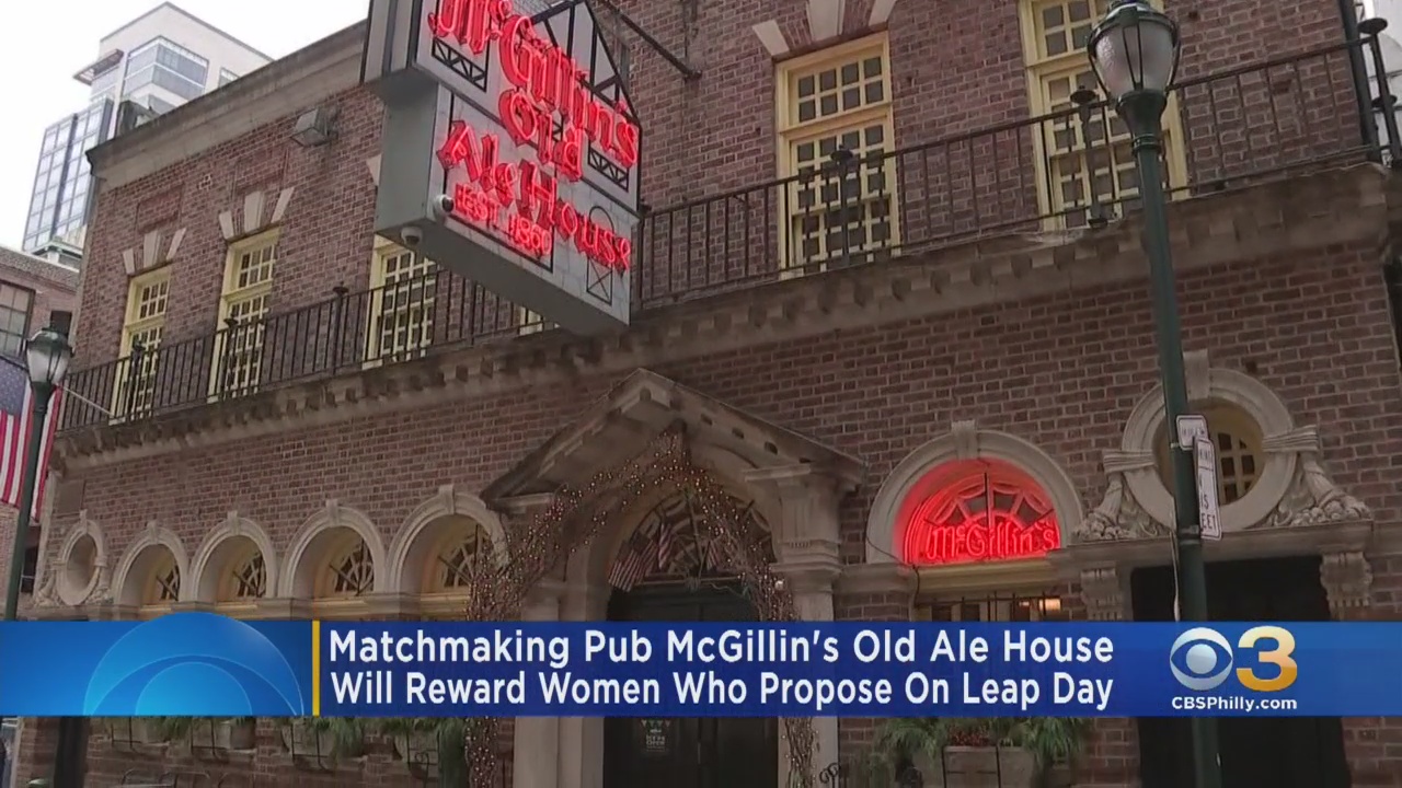 Philadelphia's McGillin's Olde Ale House Offering Reward To Women Who Propose On Leap Day