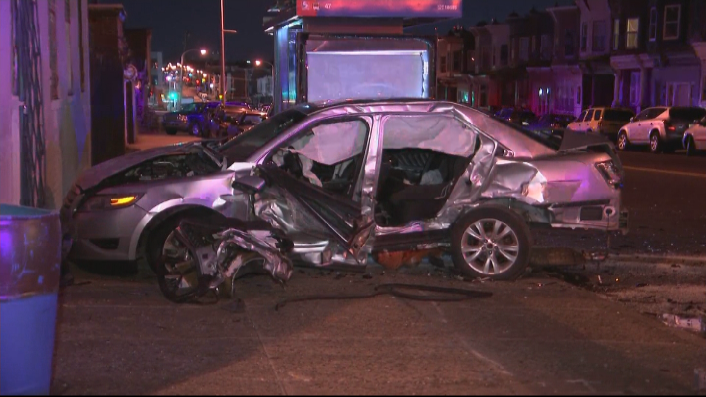 4 Injured In Violent Two-Car Collision In Hunting Park