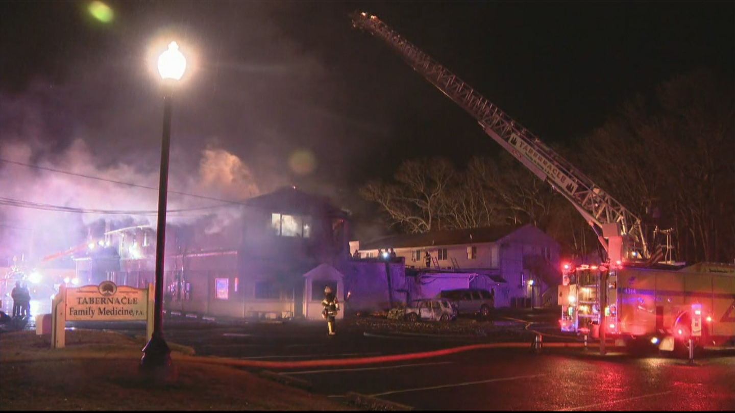 Two-Alarm Fire Breaks Out At Strip Mall In Burlington County