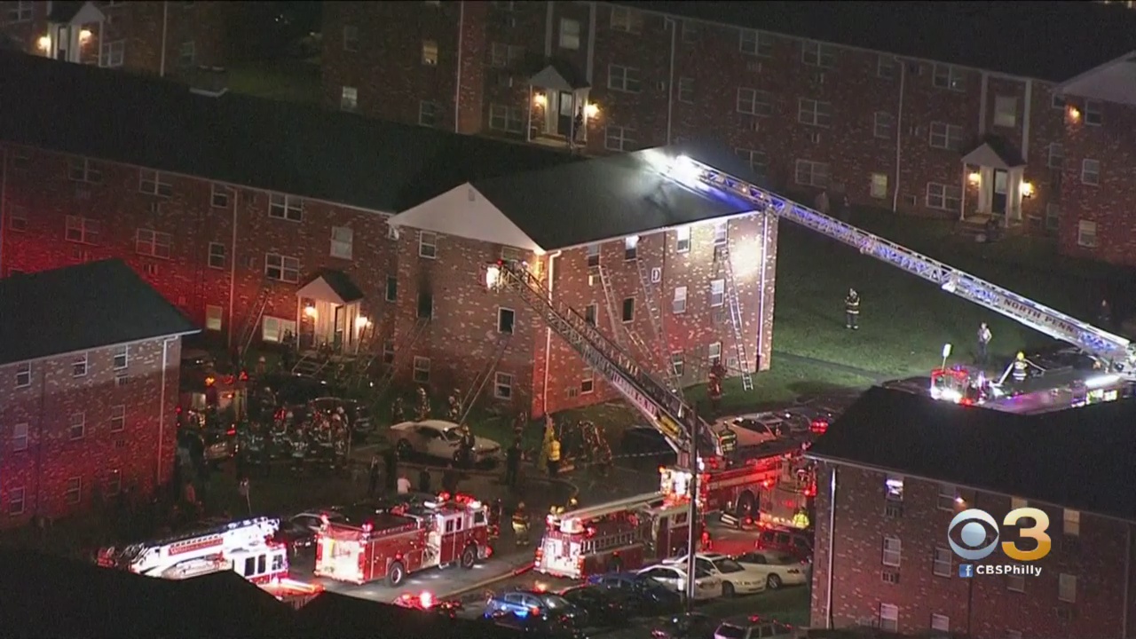 Flames Break Out At Apartment Building In Lansdale