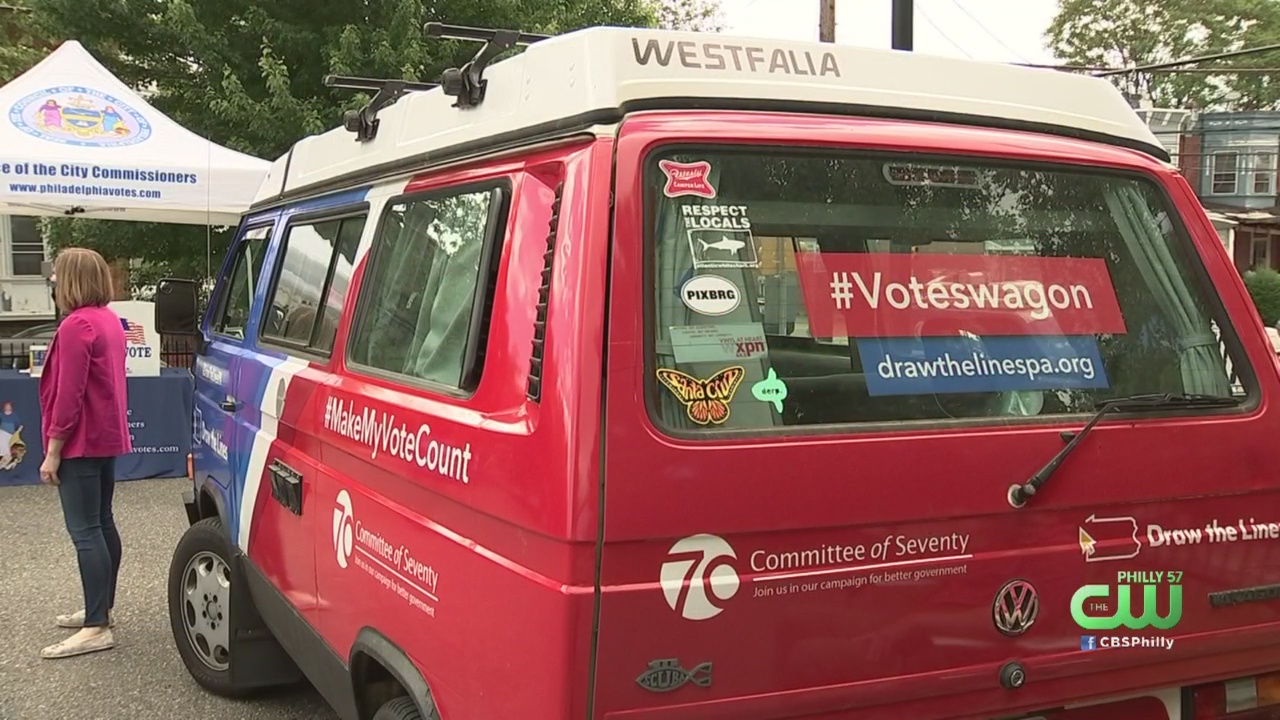Philadelphia Sends Out 'Voteswagon' To Collect Mail-in Ballots