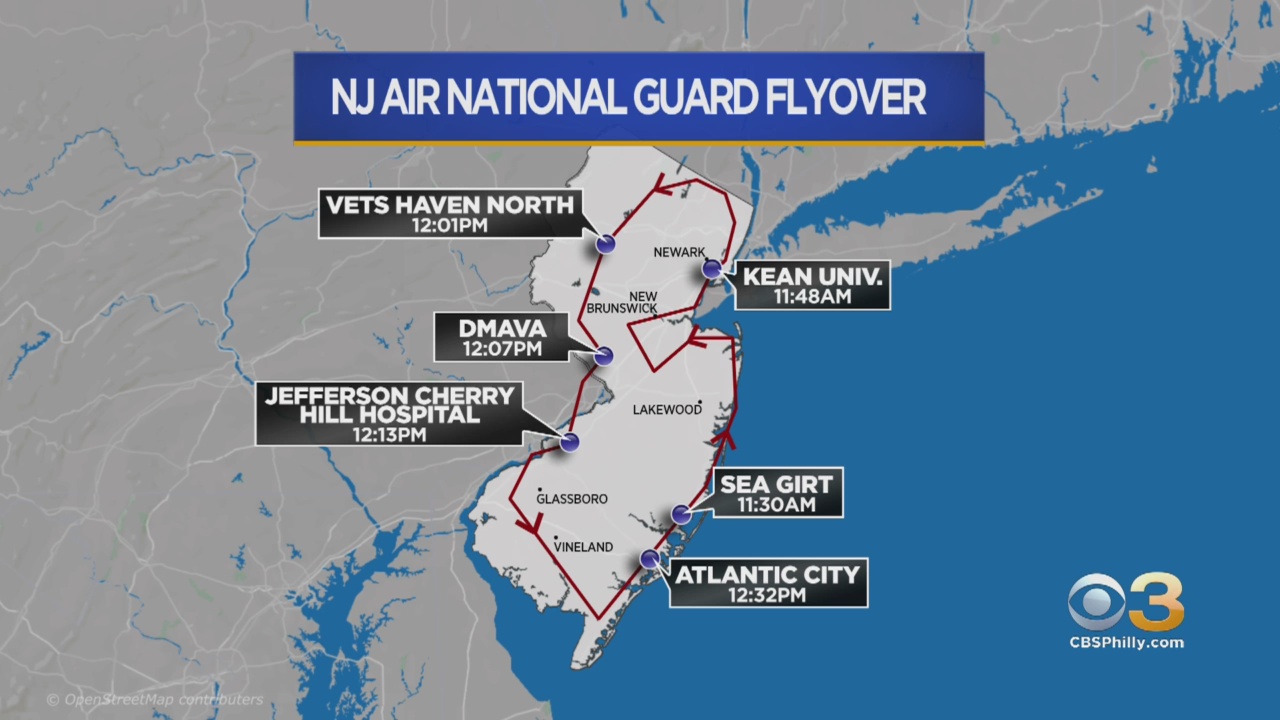 New Jersey Air National Guard To Hold Flyover To Honor Healthcare Workers