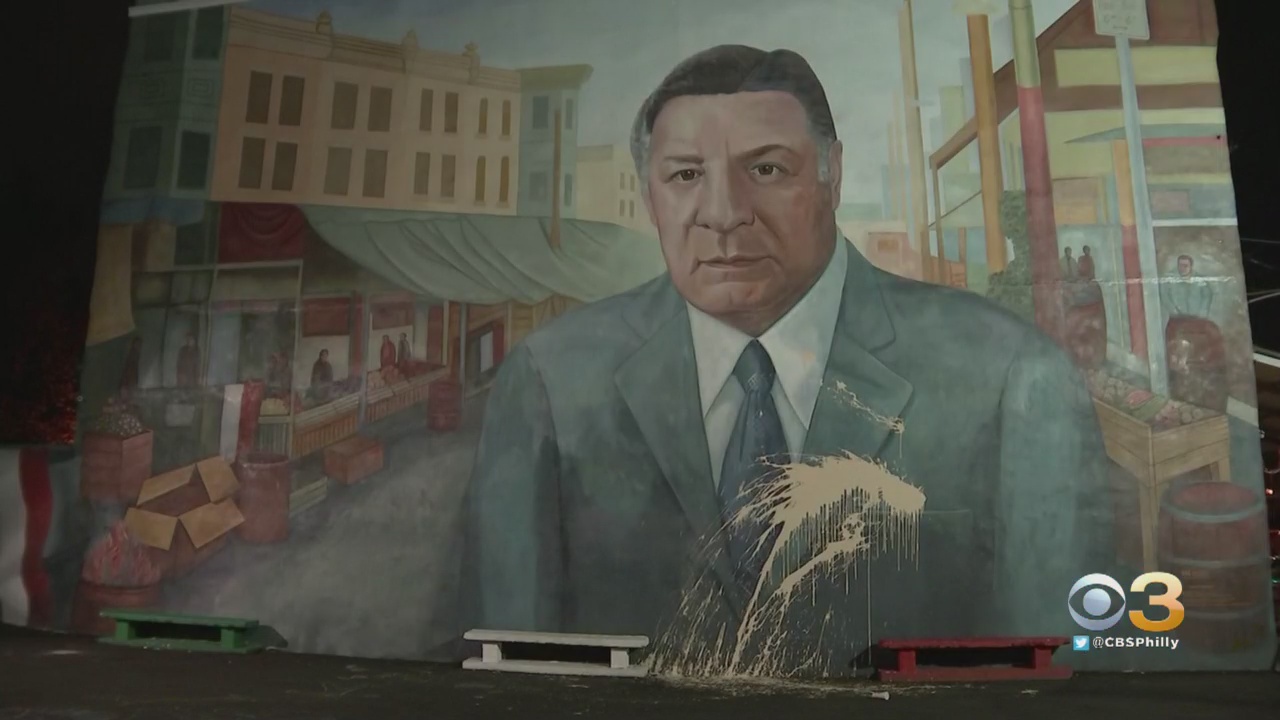Frank Rizzo Mural In South Philadelphia Vandalized