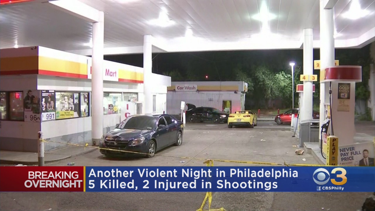 5 Killed, 2 Injured In Another Violent Night In Philadelphia