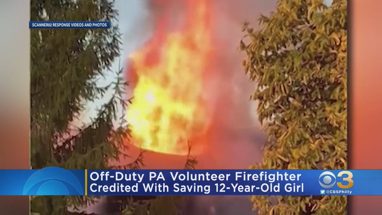 Off-Duty Pennsylvania Volunteer Firefighter Saves 12-Year-Old Girl From House Fire