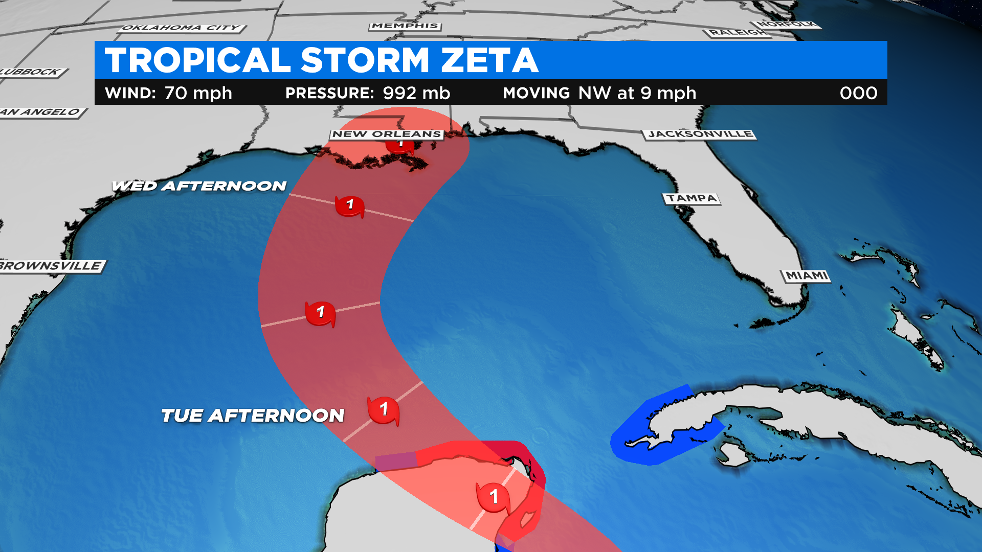 Philadelphia Weather: Tropical Storm Zeta Could Bring Soaking Rains To 