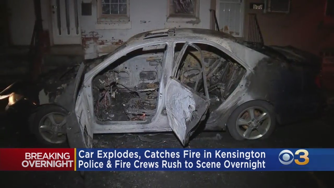 Car Explodes, Bursts Into Flames In Kensington