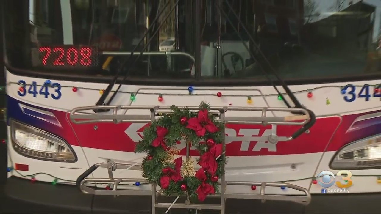 SEPTA Driver Decorates Bus With Christmas Lights To Spread Holiday Cheer