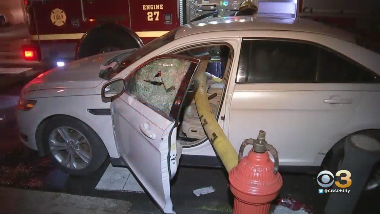 Firefighters Break Windows Of Illegally Parked Car To Battle Garage Fire In Strawberry Mansion