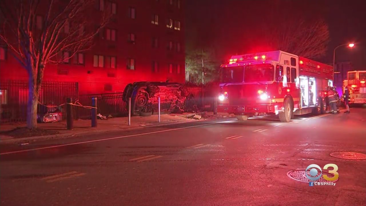 Driver Injured After Crashing Through Fence At Girard College In North Philadelphia 