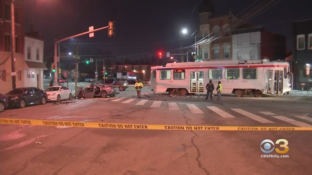Philadelphia Police: Driver Critically Injured After Running Red Light, Crashing Into Trolley In Belmont