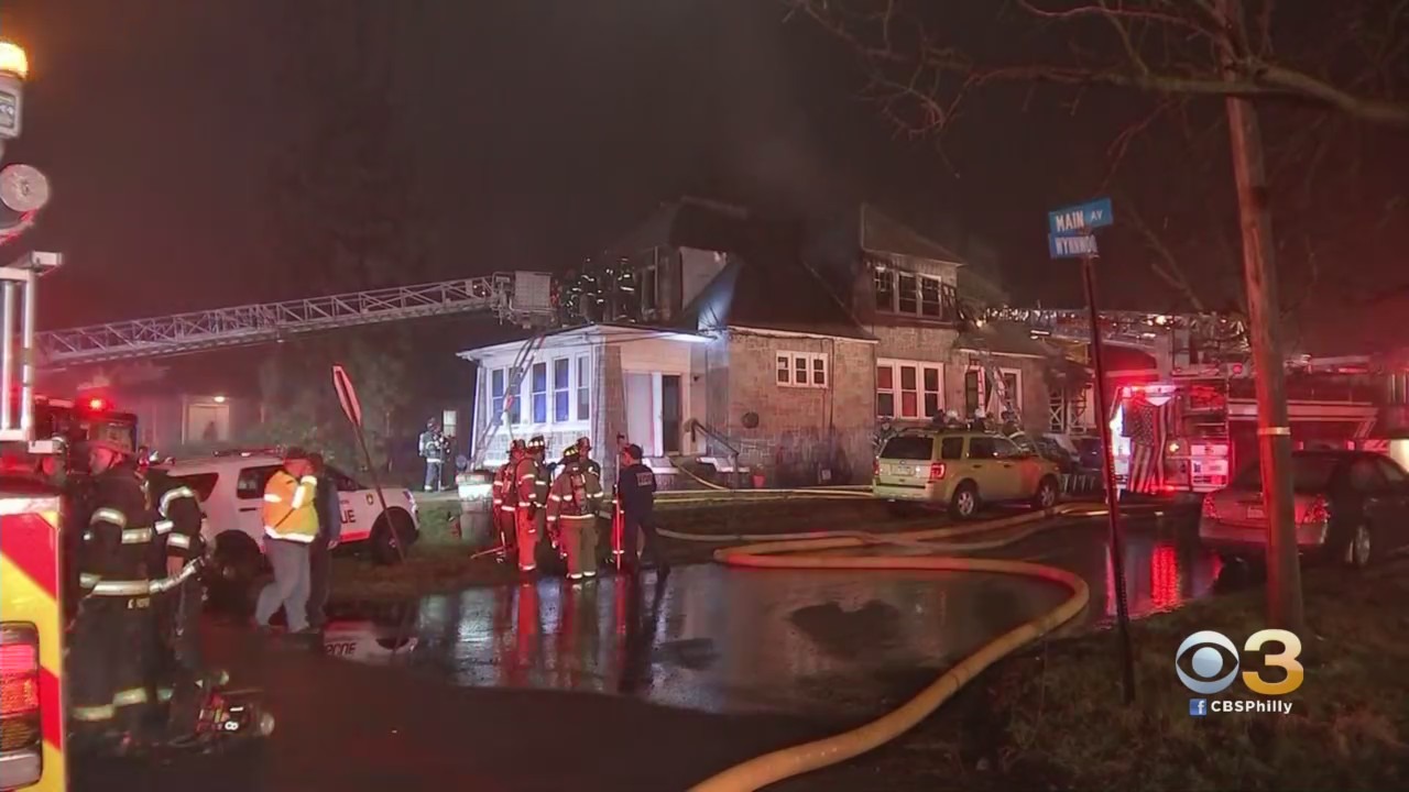 Firefighters Rescue 2 People, Cat From House Fire In Croydon 